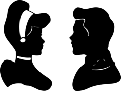 Cinderella 1 Sketch Style Svg Vector, Free Vectors File